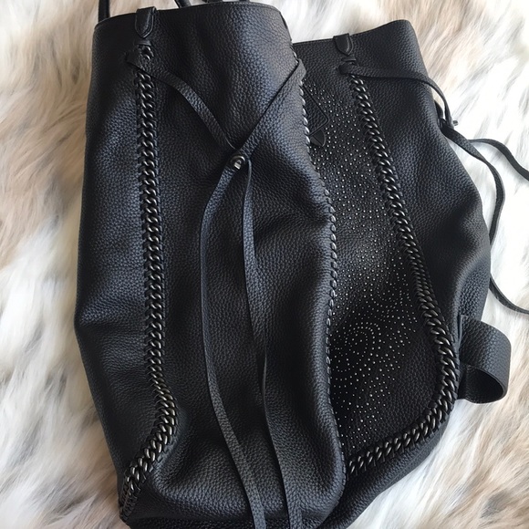 Coach Black Tatum Studded Tall Tote EUC - Picture 10 of 12